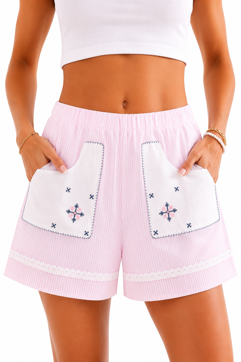 Shorts righe sottili