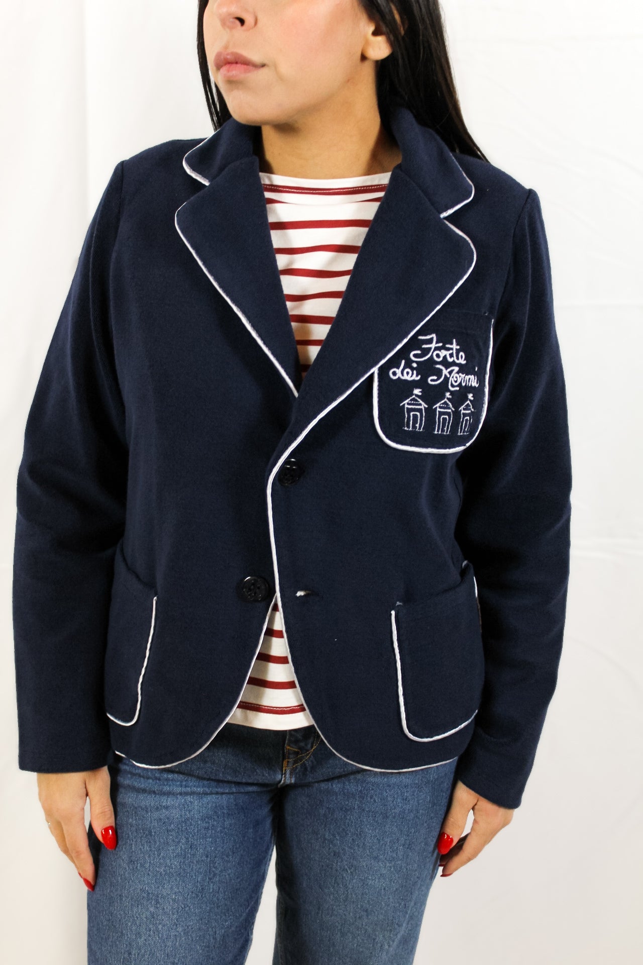 Giacca spugna con tasca Forte dei marmi