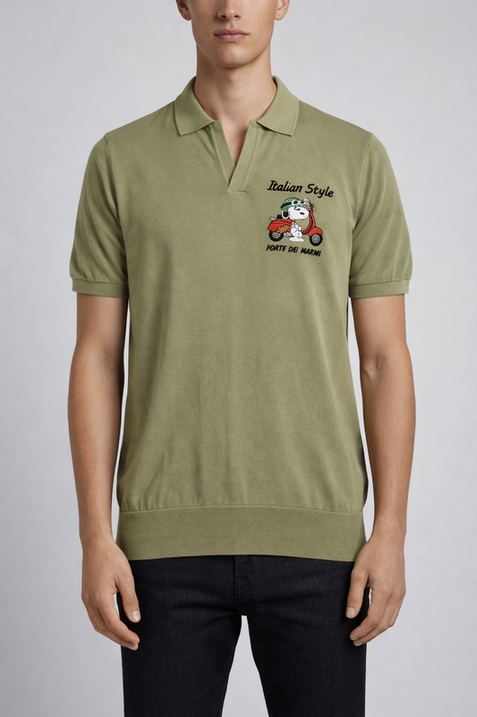 Polo estilo italiano de Snoopy